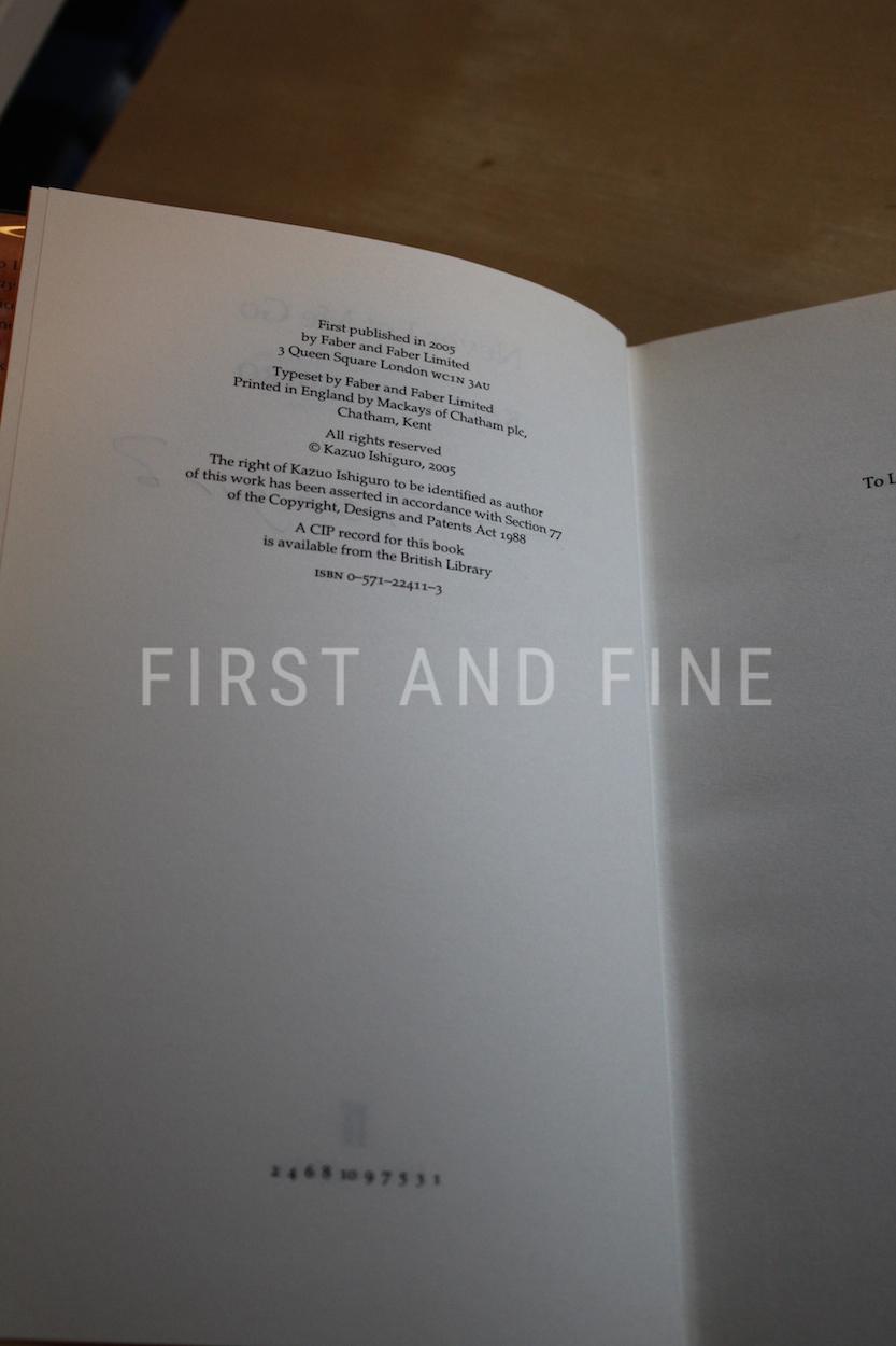 Ishiguro, Kazuo (2005) 'Never Let Me Go', signed first edition - Image 3