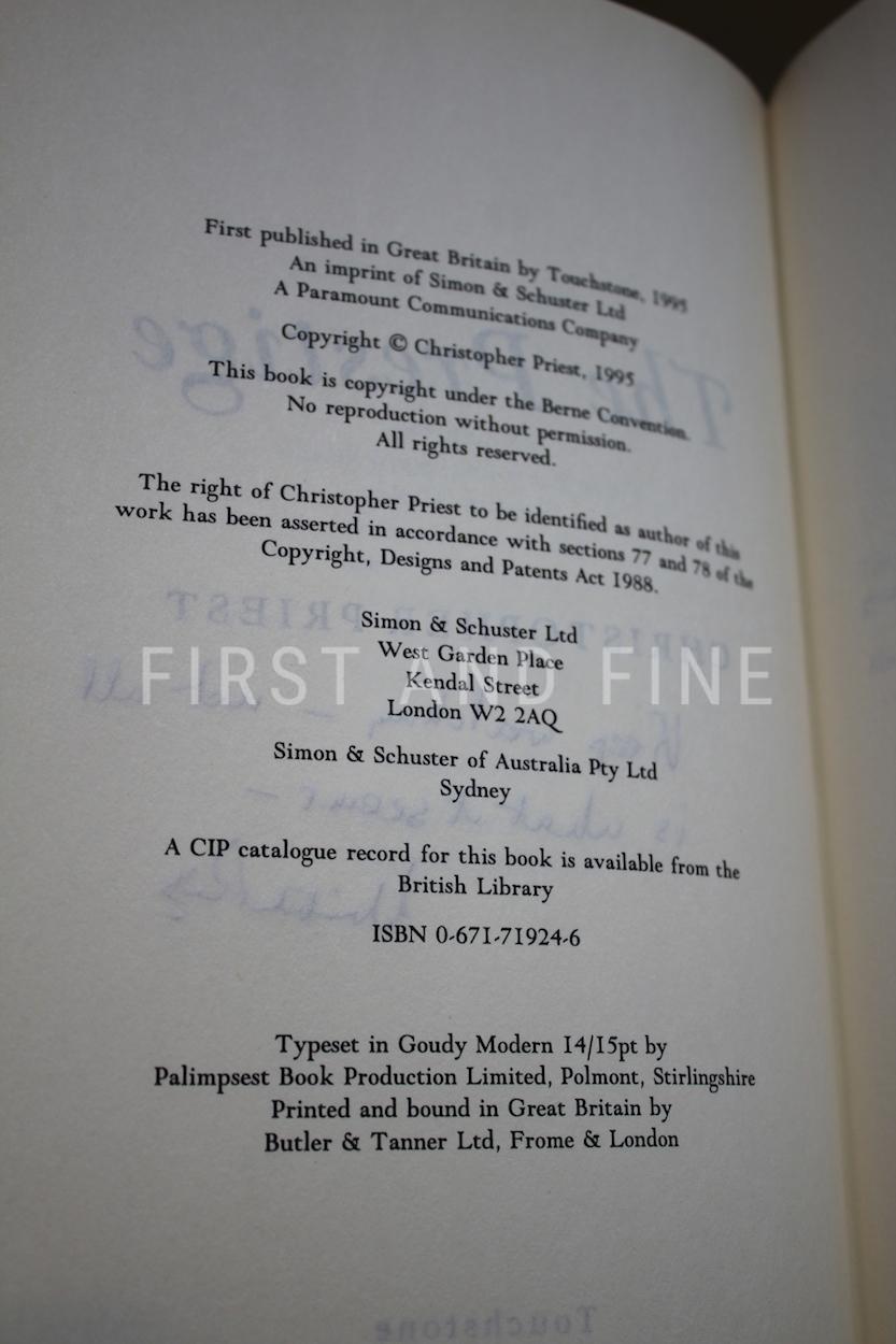 Priest, Christopher (1995) 'The Prestige', signed first edition - Image 3