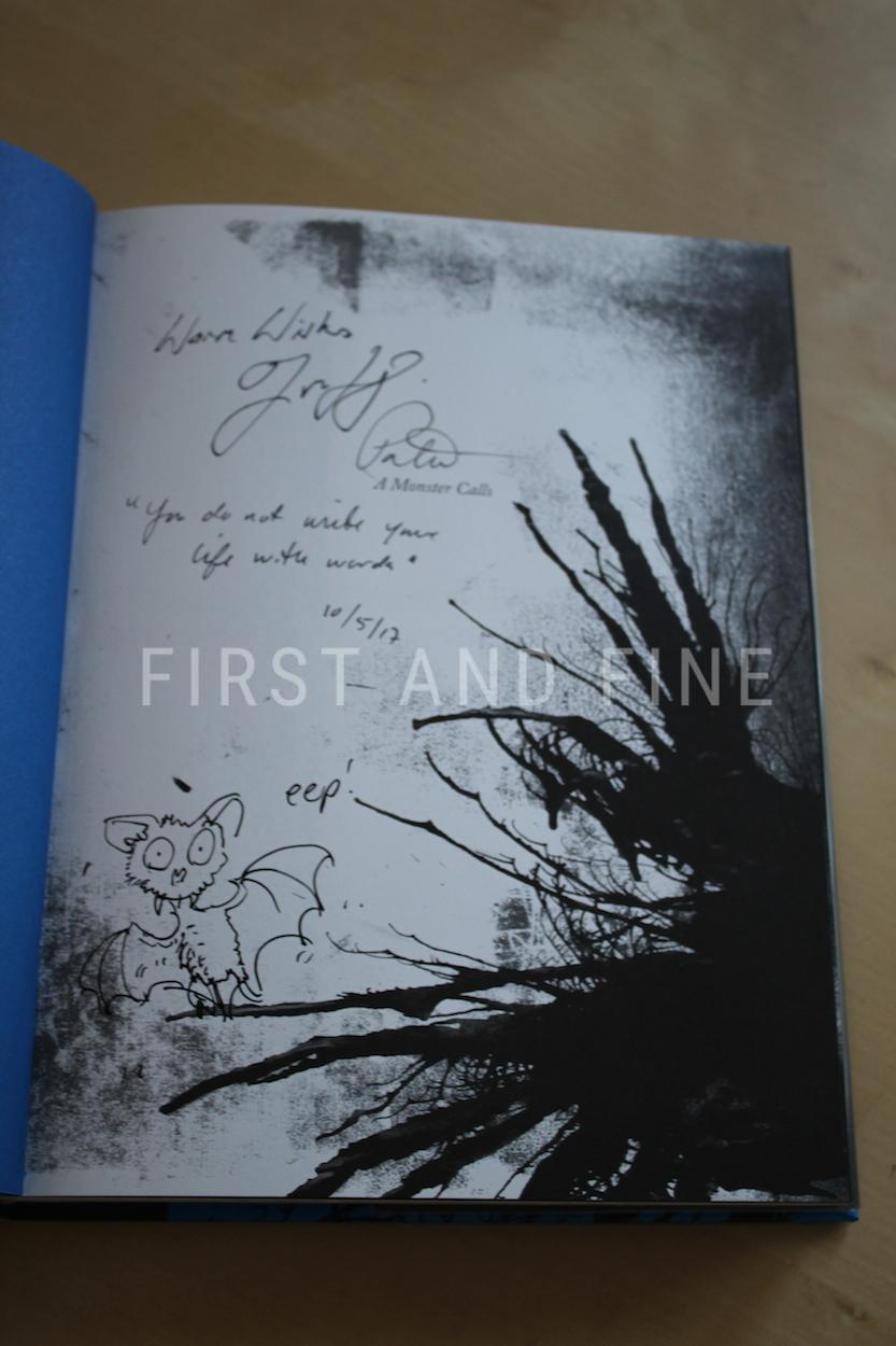 Ness, Patrick (2011) 'A Monster Calls', first edition, signed and lined by the author AND signed and sketched by the illustrator - Image 2