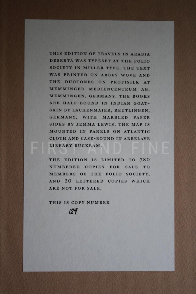 Doughty, C.M. (2013) 'Travels in Arabia Deserta', Folio Society limited edition - Image 2