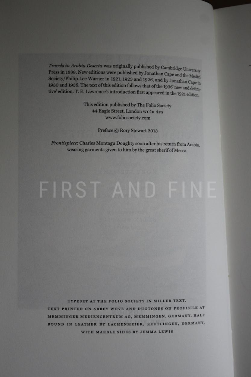 Doughty, C.M. (2013) 'Travels in Arabia Deserta', Folio Society limited edition - Image 12