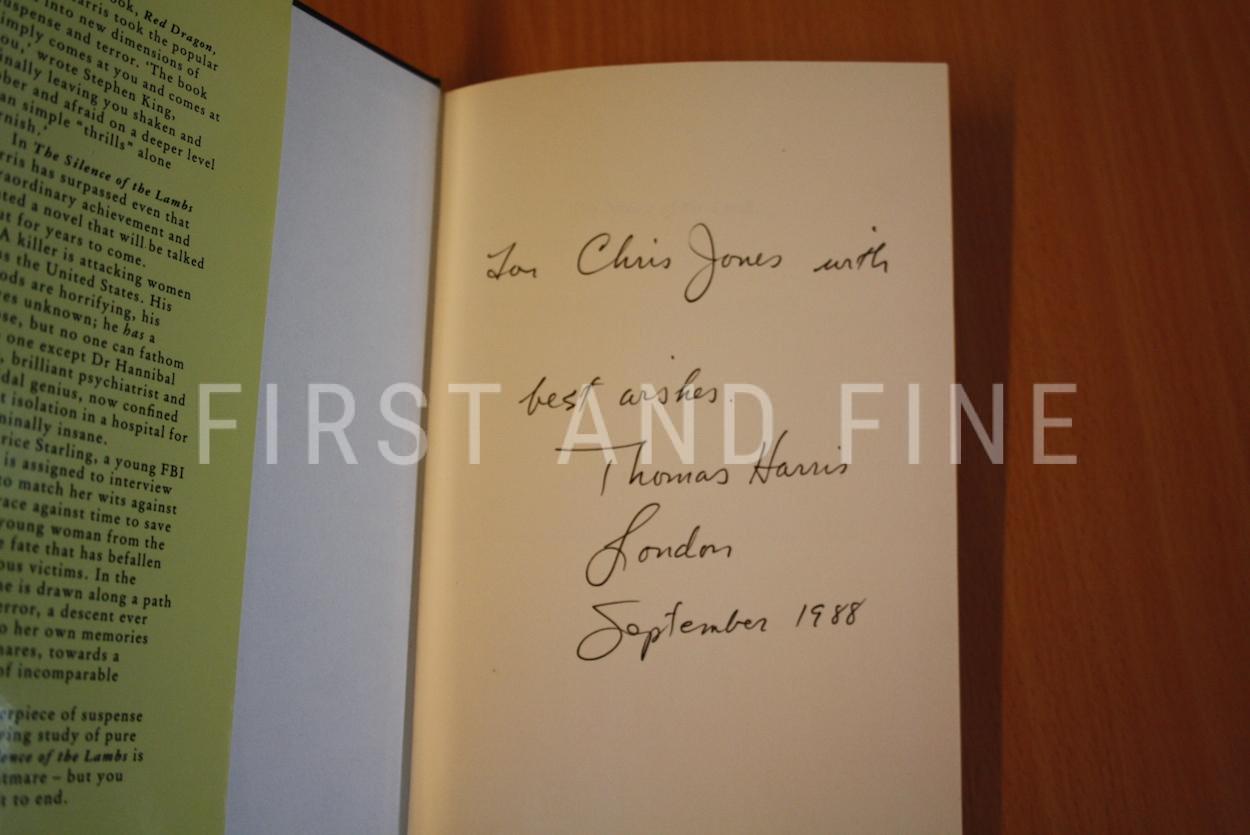 Harris, Thomas (1988) 'The Silence of the Lambs', UK signed first edition - Image 2
