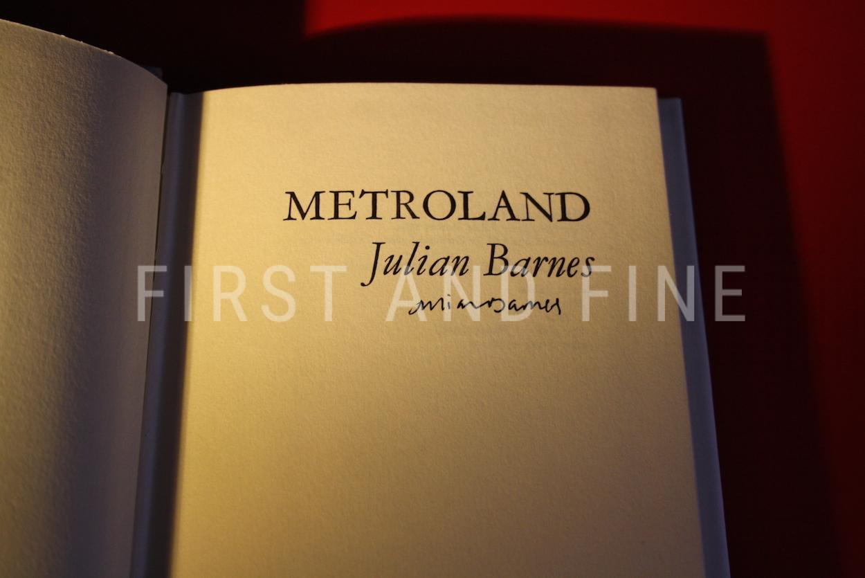 Barnes, Julian (1980) 'Metroland', signed first edition - Image 2