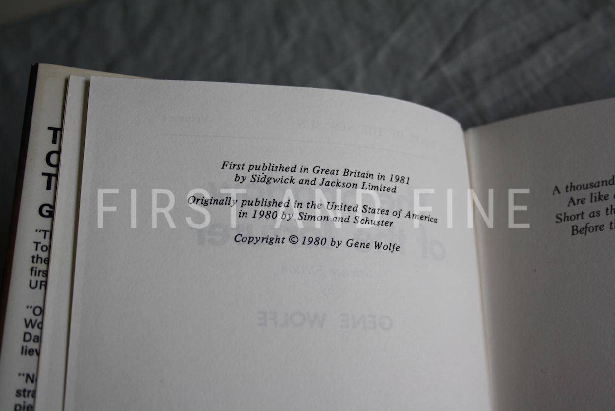 Wolfe, Gene (1981) 'The Shadow of the Torturer', UK first edition - Image 2
