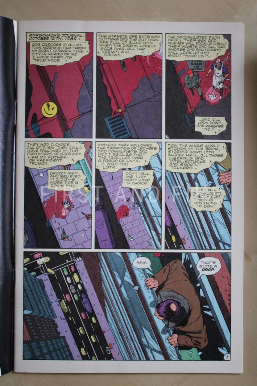 Moore, Alan (1986) 'Watchmen' #1, signed by Alan Moore and artist David Gibbons - Image 5