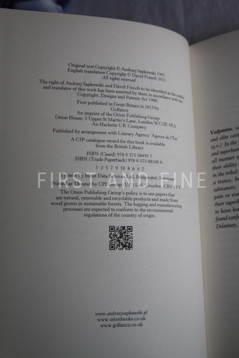 Sapkowski, Andrzej (2008-2017) 'Witcher Saga', signed UK first editions - Image 13