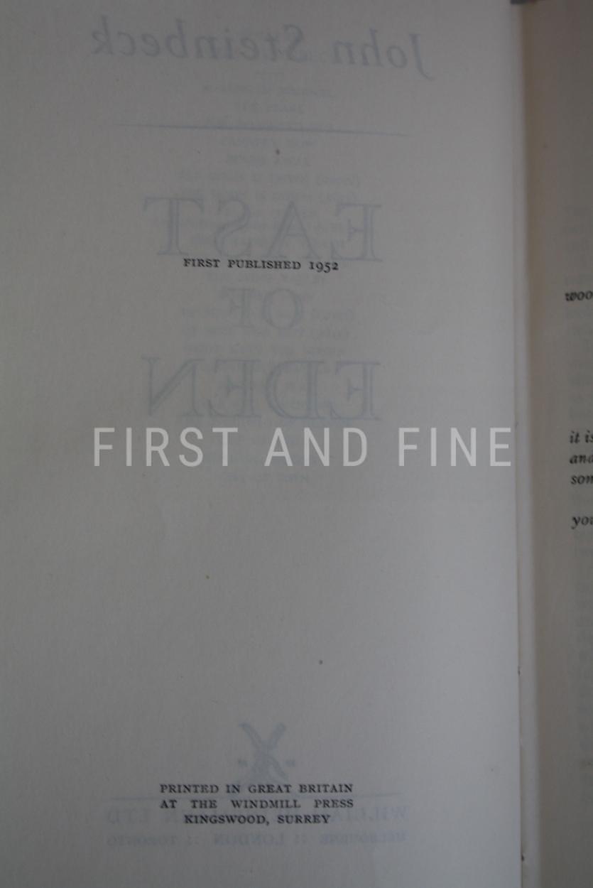 Steinbeck, John (1952) 'East of Eden', UK first edition - Image 2