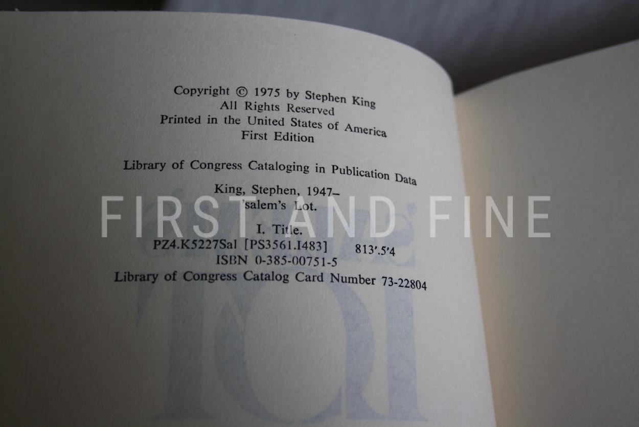 King, Stephen (1975) 'Salem's Lot', signed first edition - Image 3