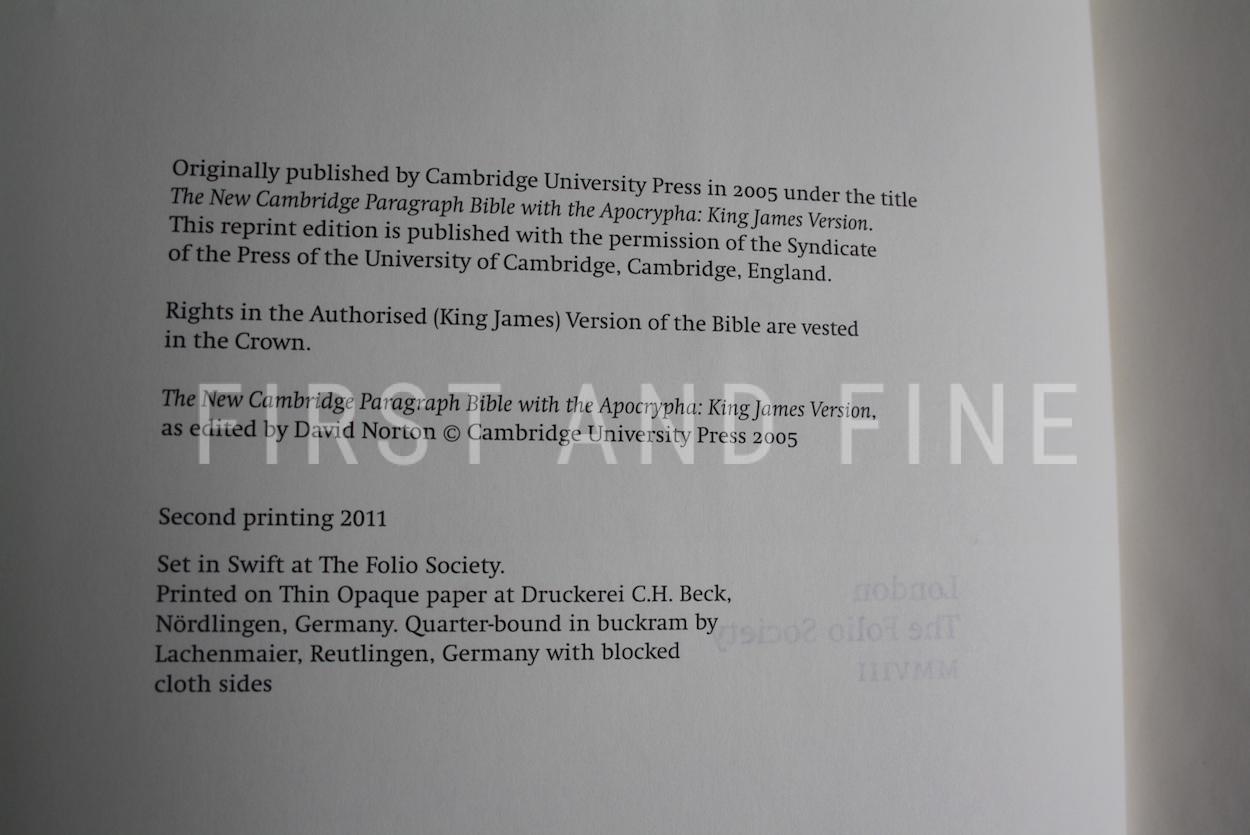 'The Bible' (2008), Folio Society edition, King James version with apocrypha - Image 9