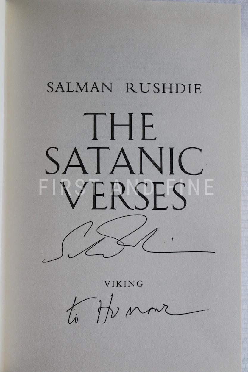 Rushdie, Salman (1988) 'The Satanic Verses', signed first edition - Image 2