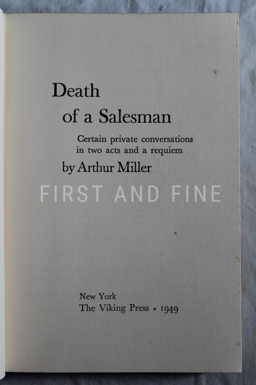Miller, Arthur (1949) 'Death of a Salesman', US first edition plus signature - Image 3