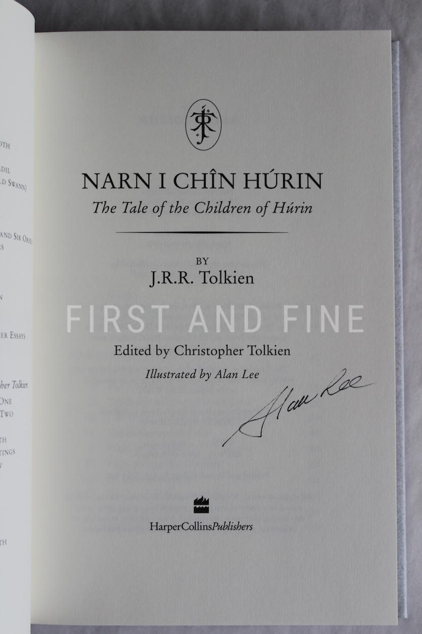 Tolkien, J.R.R. (2007) 'The Children of Hurin', first deluxe edition, signed by Alan Lee - Image 4