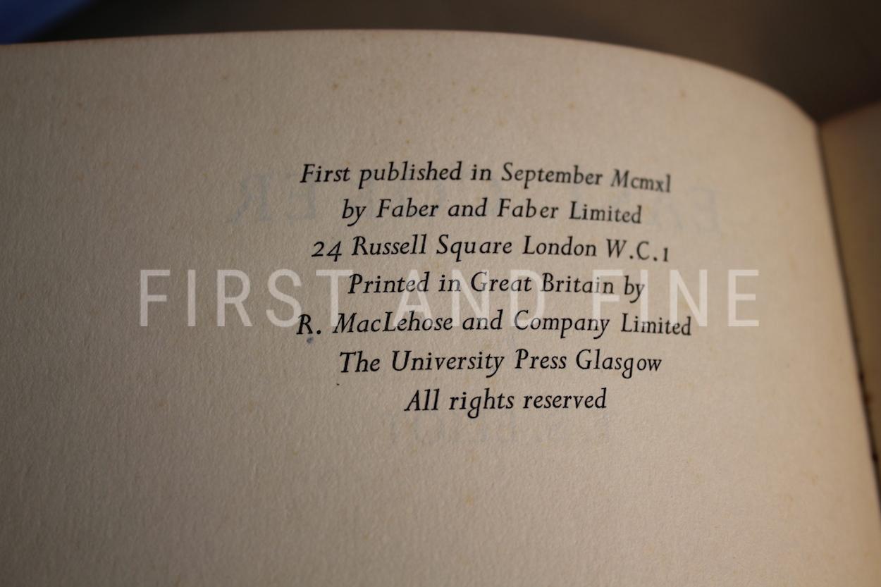 Eliot, T.S. (1940-1942) 'Four Quartets', UK first edition set - Image 4