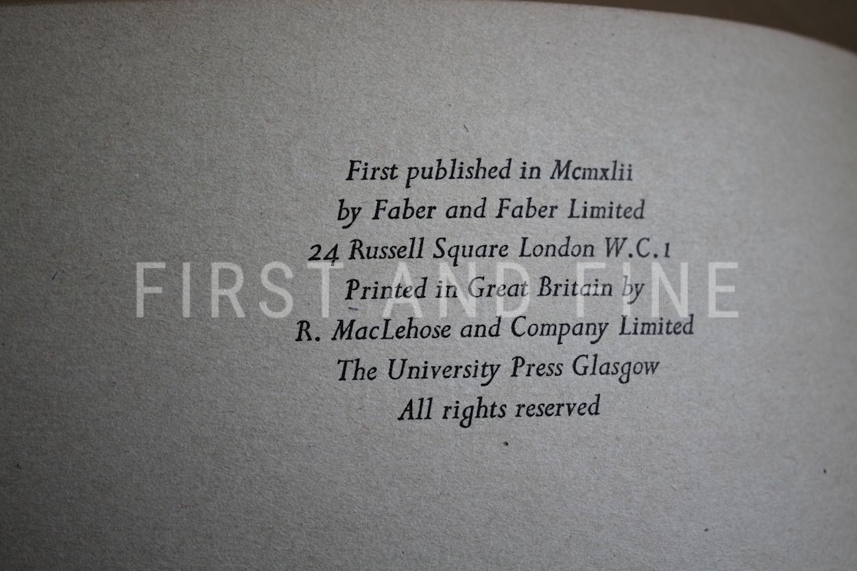 Eliot, T.S. (1940-1942) 'Four Quartets', UK first edition set - Image 6