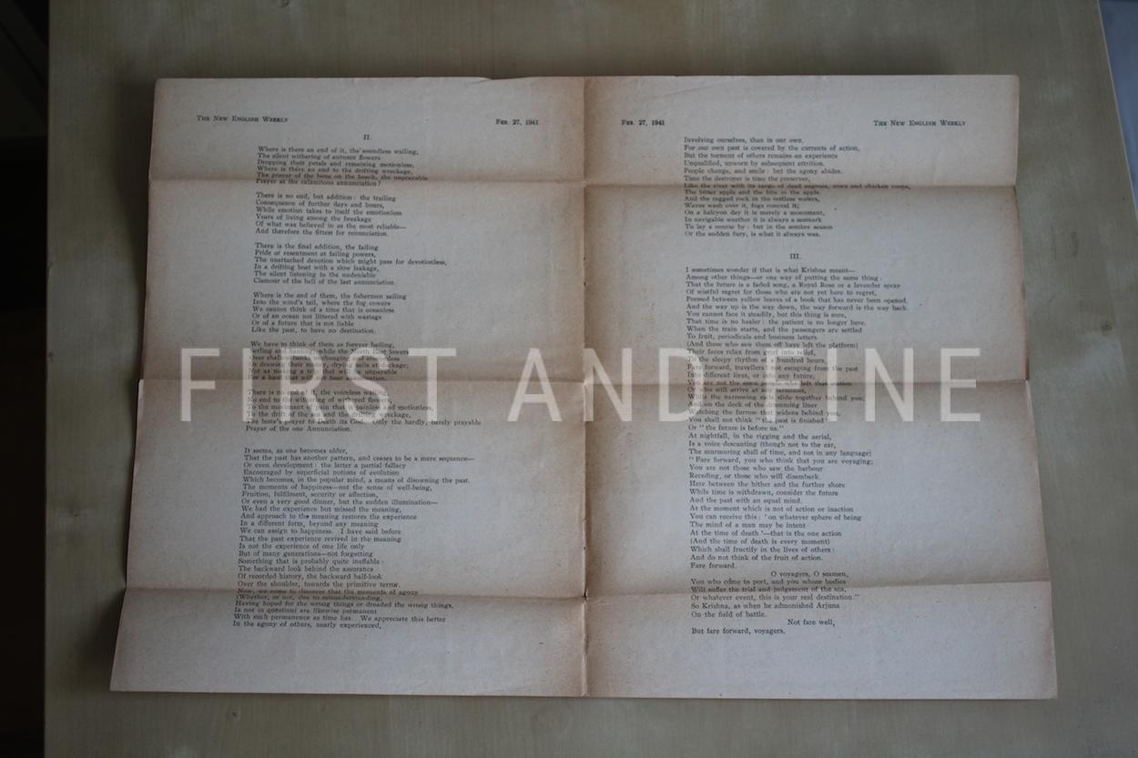Eliot, T.S. (1940-1942) 'Four Quartets', UK first edition set - Image 16