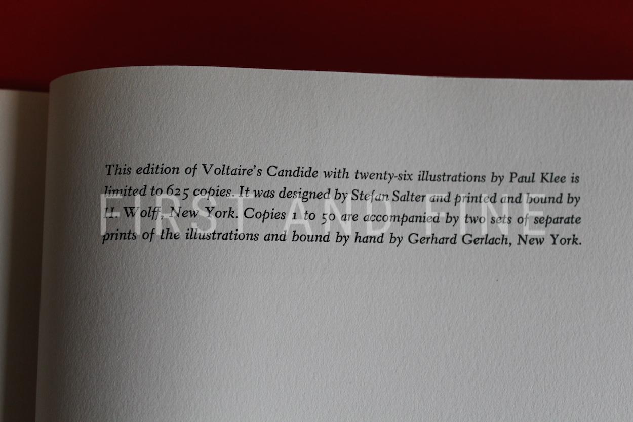 Voltaire (1944) 'Candide or Optimism', limited edition illustrated by Paul Klee - Image 5