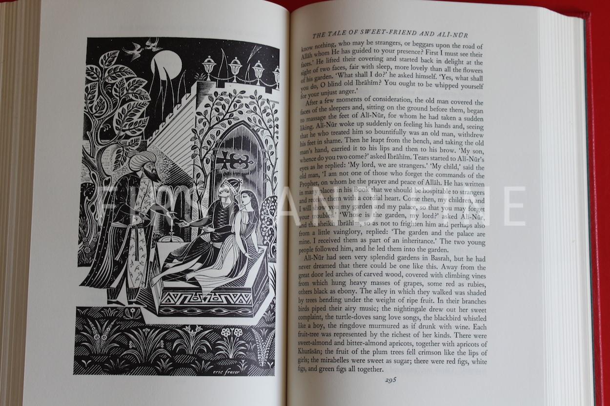 'THE BOOK OF THE THOUSAND NIGHTS AND ONE NIGHT’ AKA ‘ARABIAN NIGHTS’ (1974), FOLIO SOCIETY LIMITED EDITION IN FULL RED LEATHER - Image 16