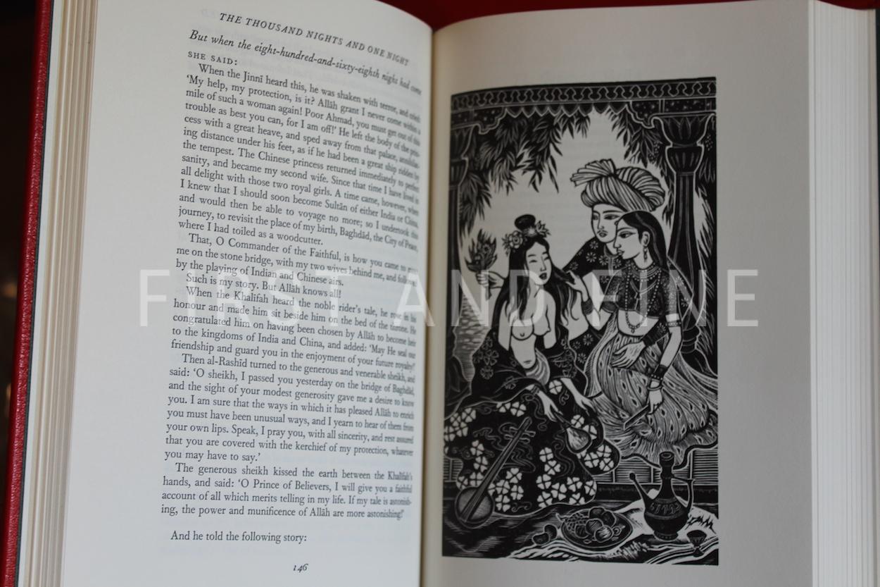 'THE BOOK OF THE THOUSAND NIGHTS AND ONE NIGHT’ AKA ‘ARABIAN NIGHTS’ (1974), FOLIO SOCIETY LIMITED EDITION IN FULL RED LEATHER - Image 14