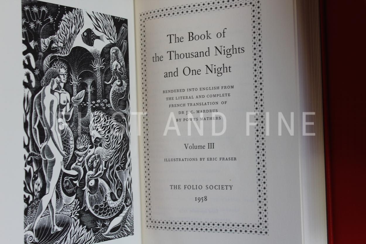 'THE BOOK OF THE THOUSAND NIGHTS AND ONE NIGHT’ AKA ‘ARABIAN NIGHTS’ (1974), FOLIO SOCIETY LIMITED EDITION IN FULL RED LEATHER - Image 10