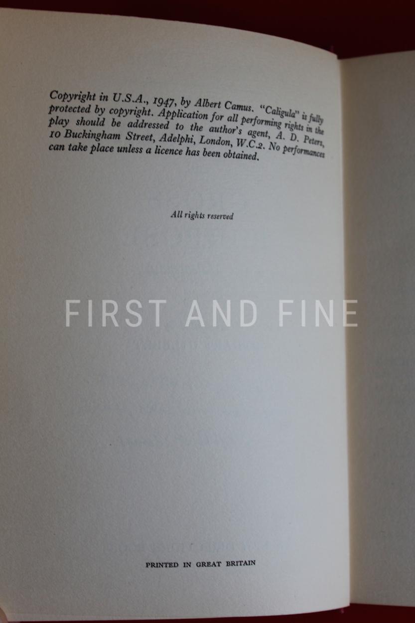 Camus, Albert (1947) 'Two Plays - Caligula and Cross Purpose', signed association copy - Image 4