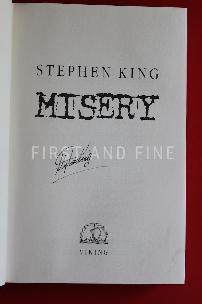 King, Stephen (1987) 'Misery', signed first edition - Image 2