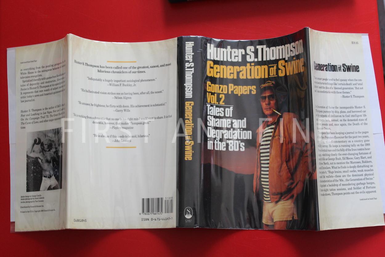 Thompson, Hunter S. (1988) 'Generation of Swine - Tales of Shame and Degredation in the 80s', signed first edition - Image 9