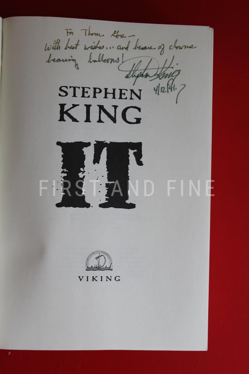 King, Stephen (1986) 'IT', signed first edition - Image 2