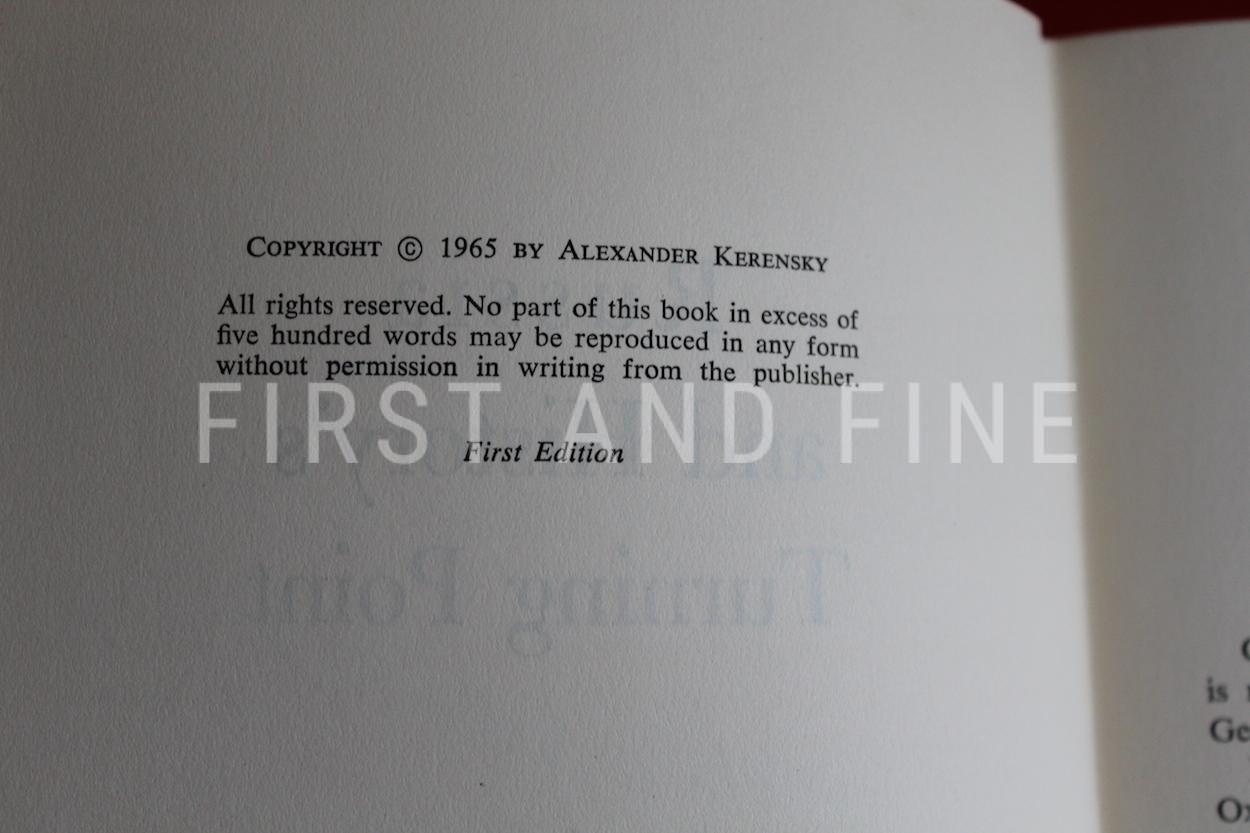 Kerensky, Alexander (1965) 'Russia and History's Turning Point', signed first edition - Image 3