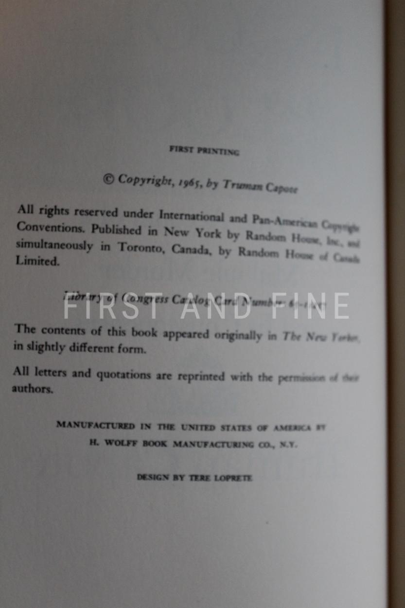 Capote, Truman (1966) 'In Cold Blood', signed first edition - Image 3