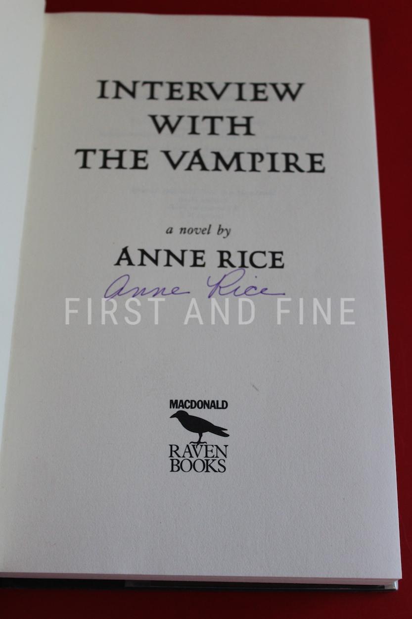 Rice, Anne (1976) 'Interview with the Vampire', signed UK first edition - Image 3