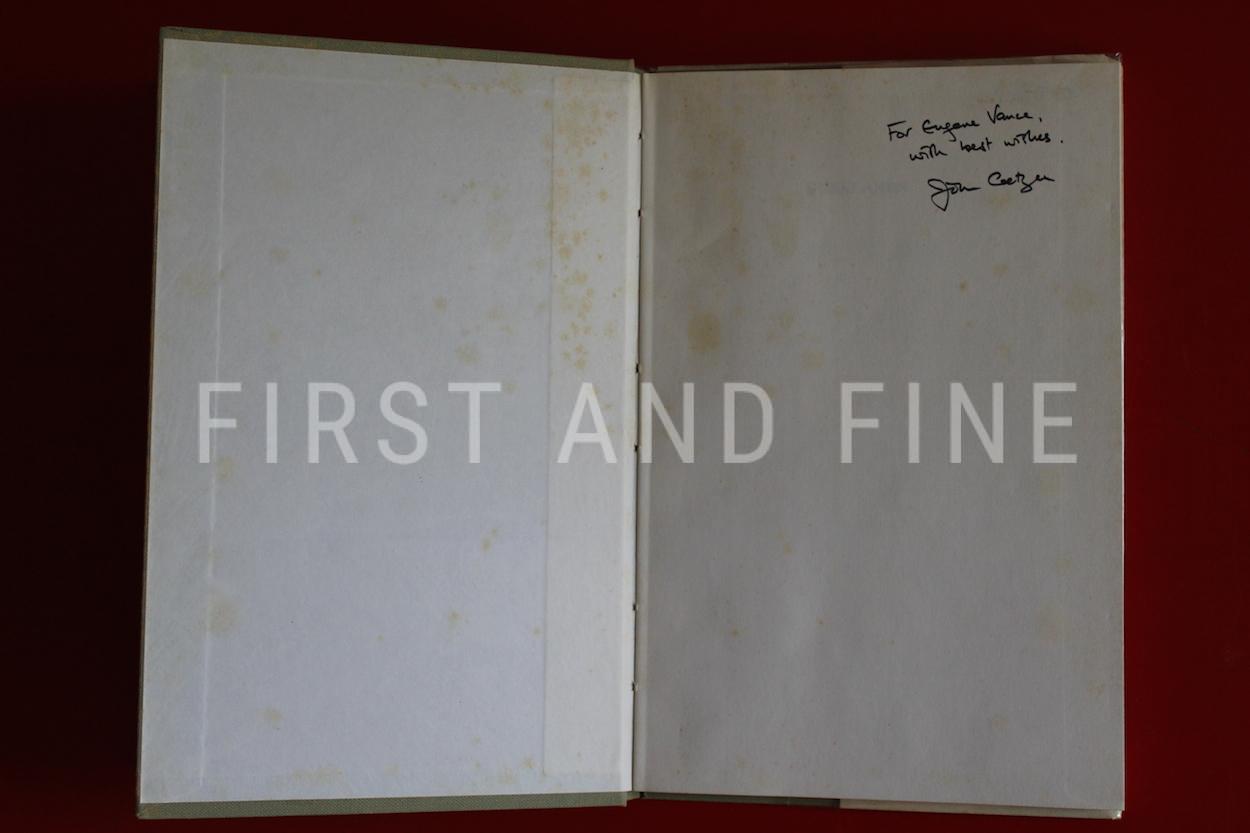 Coetzee, JM (1974) 'Dusklands', signed true first edition association copy - Image 6