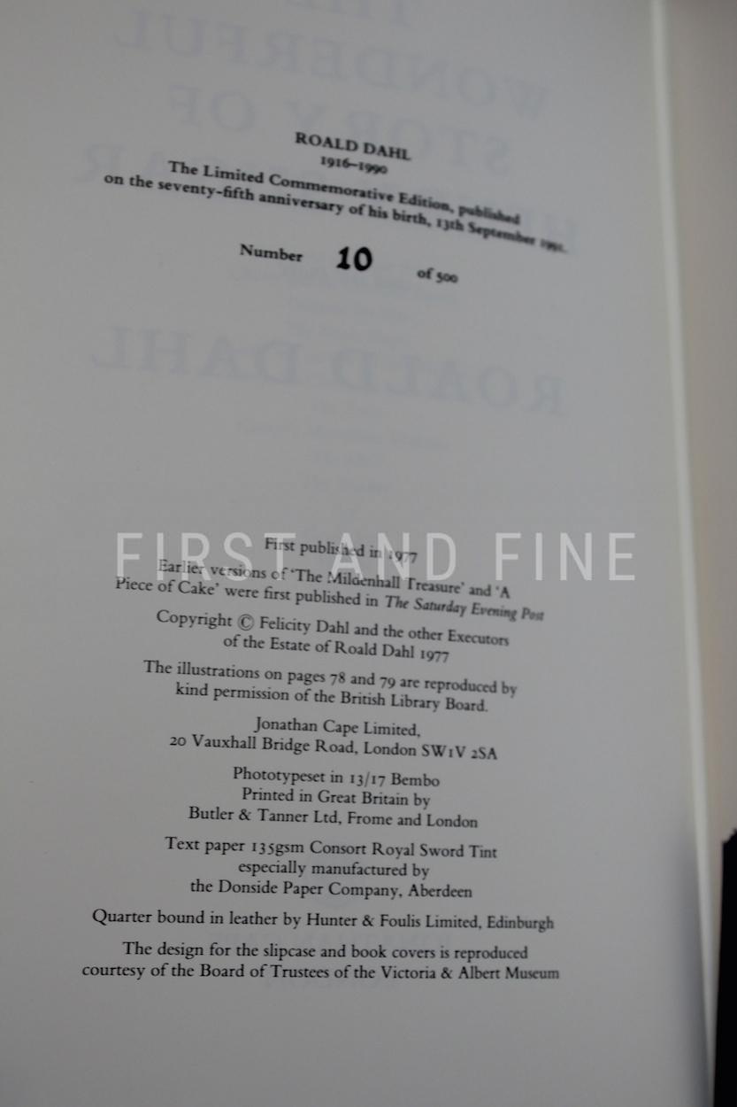 Dahl, Roald (1991) 'Commemorative Limited Edition of the Works' - Image 8