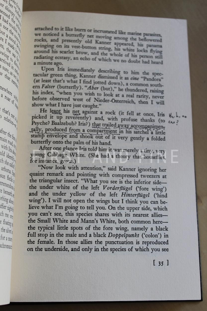Nabokov, Vladimir (1974) 'Look at the Harlequins!', US first edition signed and annotated by Graham Greene - Image 4