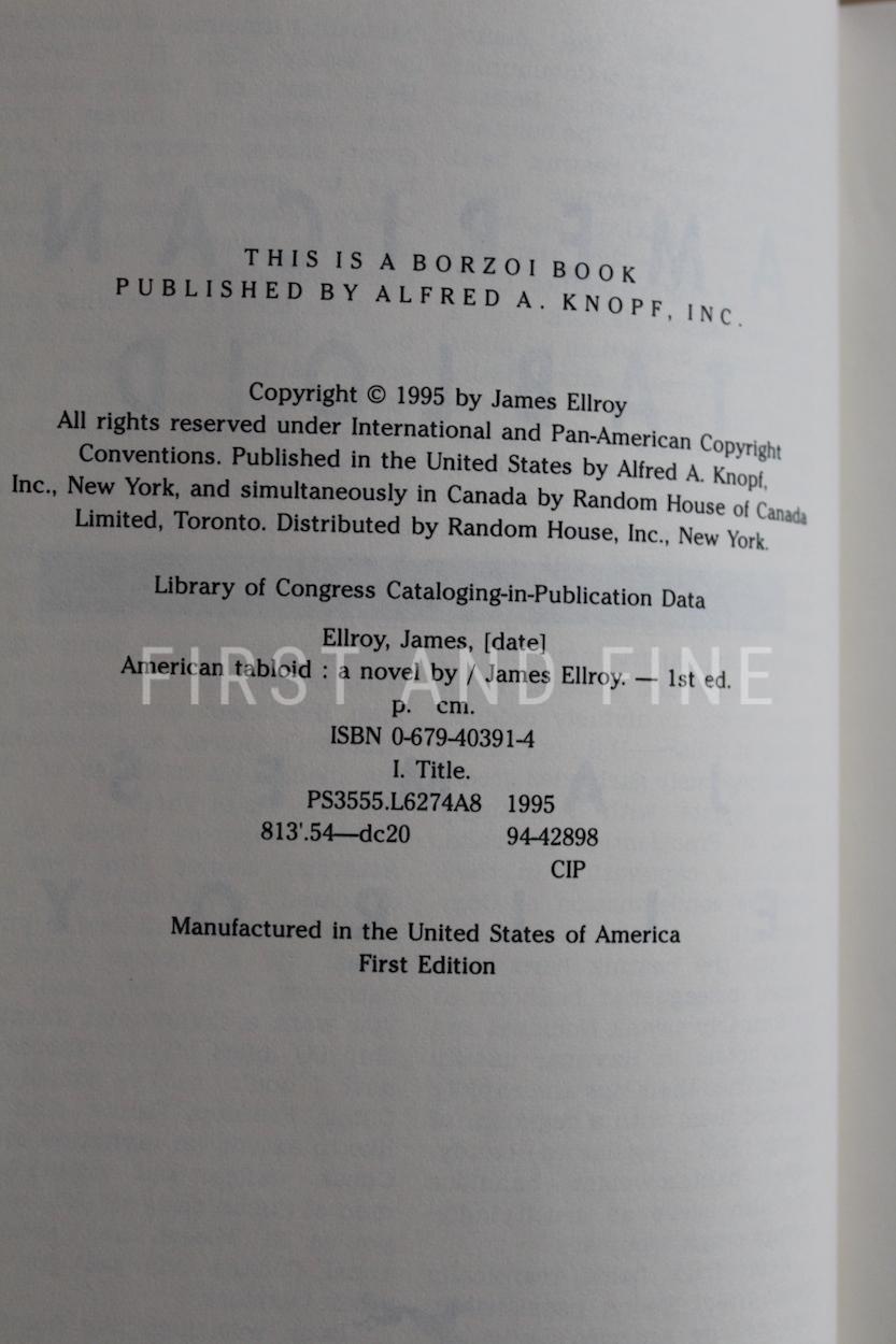 Ellroy, James (1995) 'American Tabloid', US first edition signed association copy - Image 3