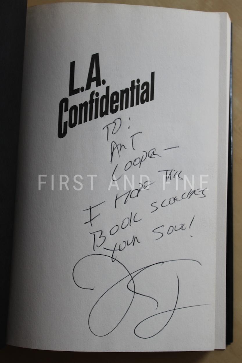 Ellroy, James (1990) 'L.A. Confidential', US first edition signed association copy - Image 2