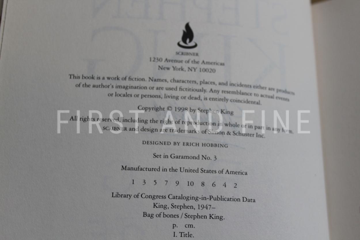 King, Stephen (1998) 'Bag of Bones', signed first edition - Image 3
