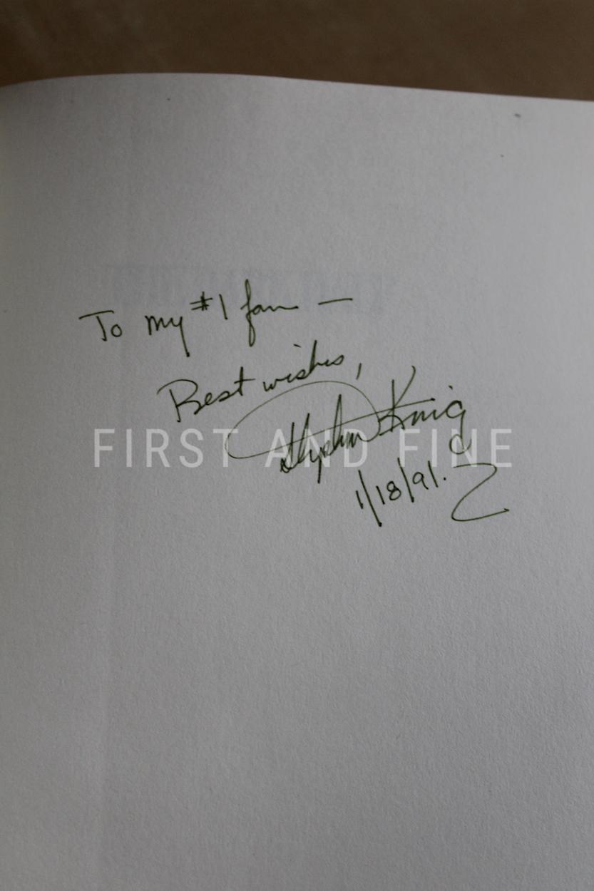 King, Stephen (1989) 'The Dark Half', UK signed first edition with beautiful inscription - Image 2