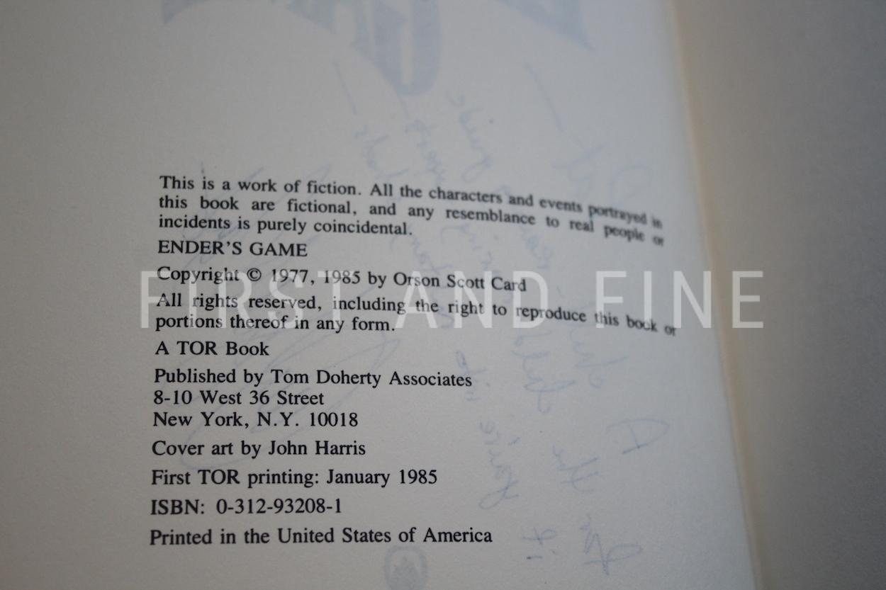 Scott Card, Orson (1985) 'Ender's Game'; 'Speaker for the Dead'; 'Xenocide'; and 'Children of the Mind' signed first edition set - Image 4