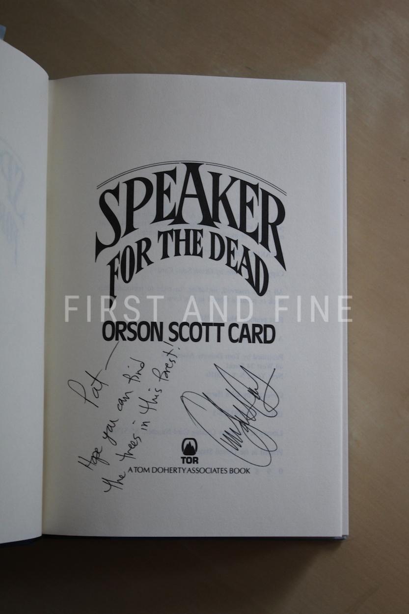 Scott Card, Orson (1985) 'Ender's Game'; 'Speaker for the Dead'; 'Xenocide'; and 'Children of the Mind' signed first edition set - Image 14