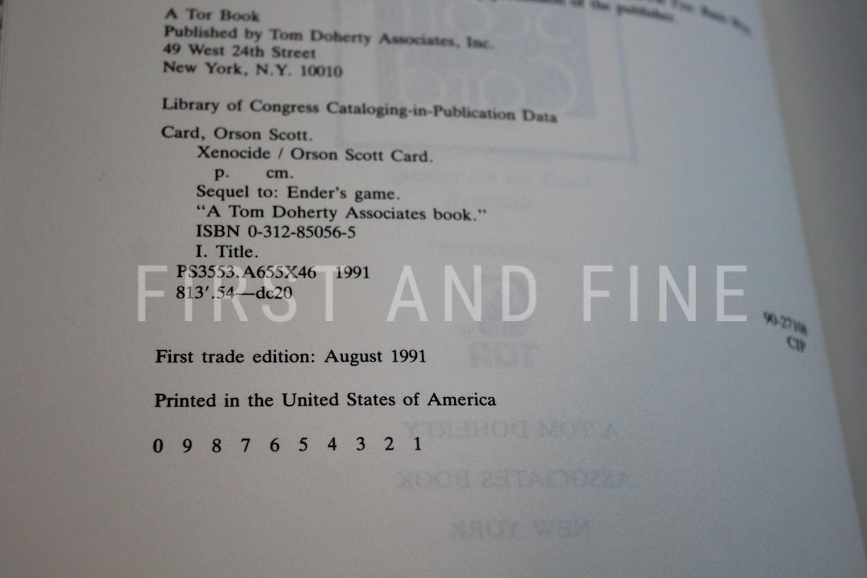 Scott Card, Orson (1985) 'Ender's Game'; 'Speaker for the Dead'; 'Xenocide'; and 'Children of the Mind' signed first edition set - Image 25