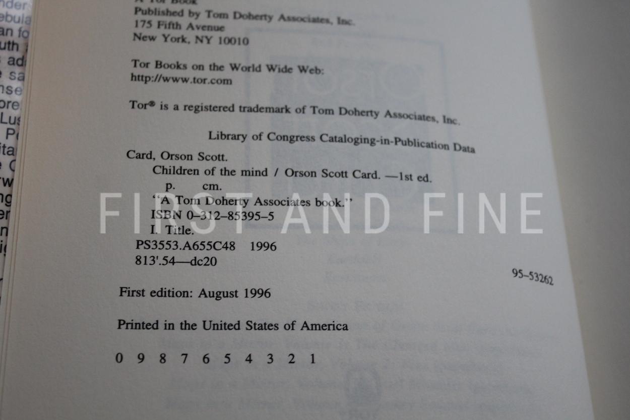 Scott Card, Orson (1985) 'Ender's Game'; 'Speaker for the Dead'; 'Xenocide'; and 'Children of the Mind' signed first edition set - Image 34