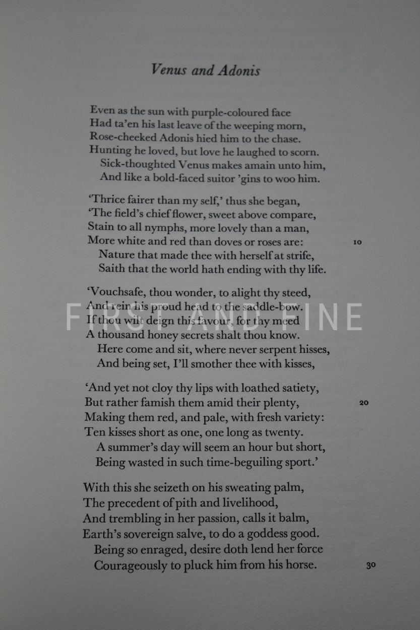 Shakespeare, William (2009) 'Sonnets and Poems', Folio Society letterpress limited edition - Image 12