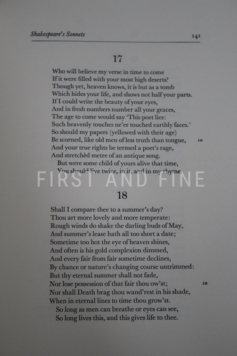 Shakespeare, William (2009) 'Sonnets and Poems', Folio Society letterpress limited edition - Image 14