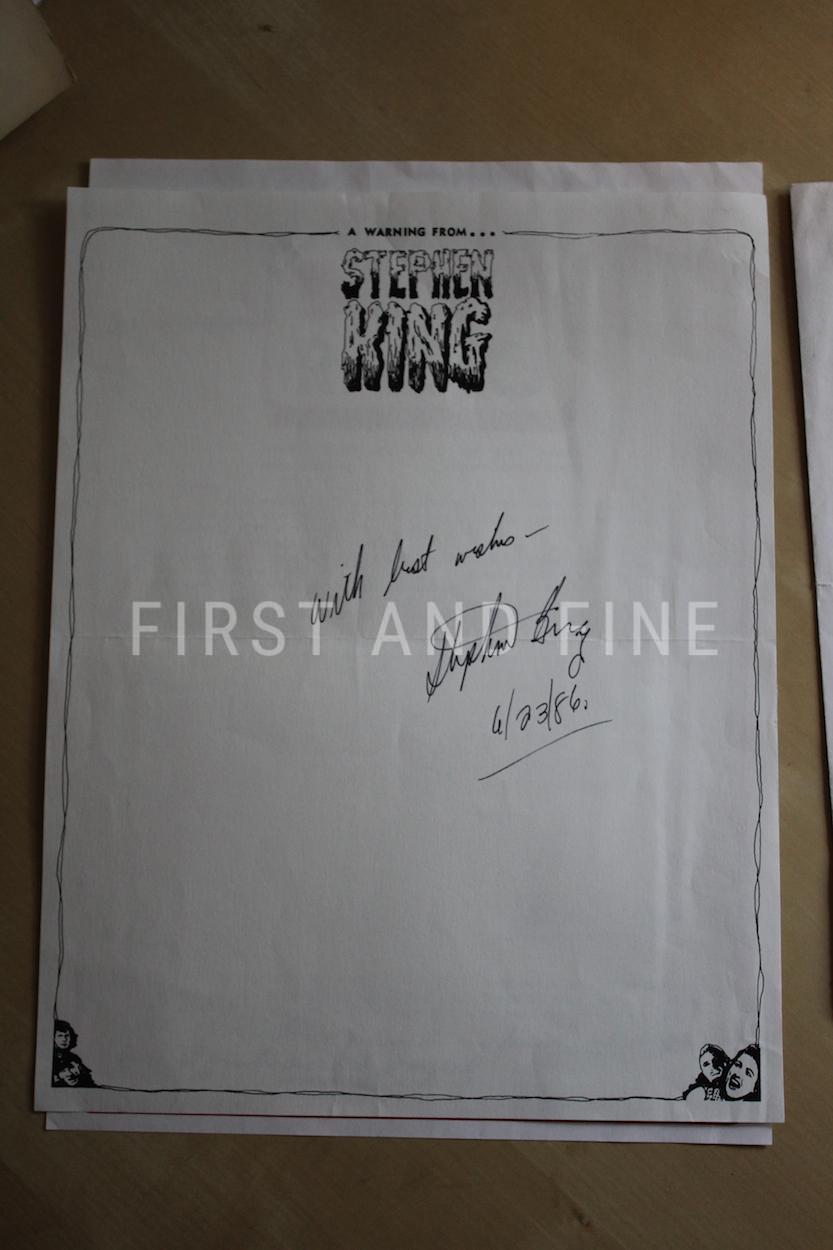 King, Stephen (1974) 'Carrie', US proof copy with signature and letter - Image 4