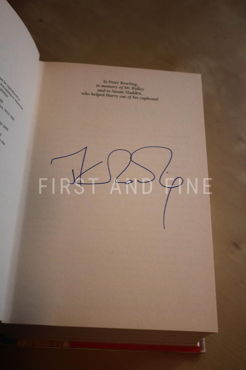 Rowling, J.K. (2000) 'Harry Potter and the Goblet of Fire', UK signed first edition - Image 2