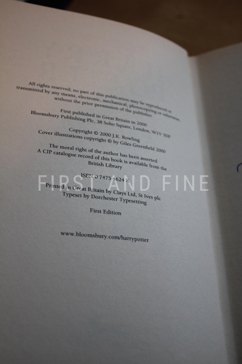 Rowling, J.K. (2000) 'Harry Potter and the Goblet of Fire', UK signed first edition - Image 3