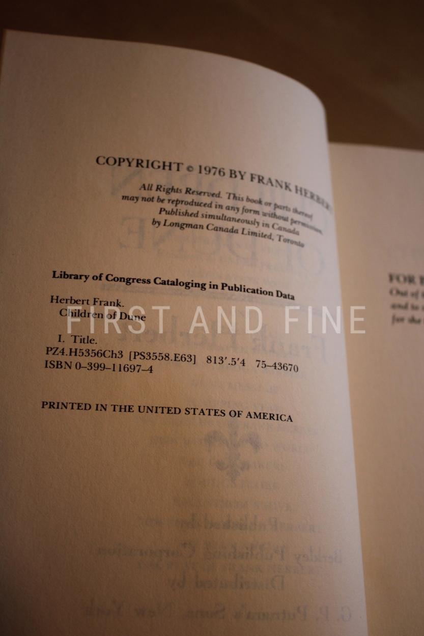 Herbert, Frank (1976) 'Children of Dune', US signed first edition - Image 3