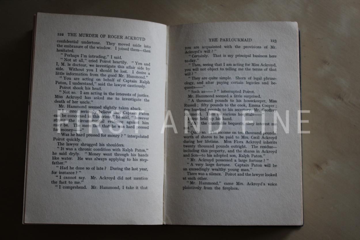 Christie, Agatha (1926) 'The Murder of Roger Ackroyd', UK first edition - Image 13