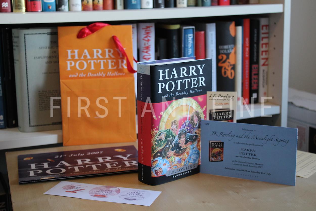Rowling, J.K. (2007) 'Harry Potter and the Deathly Hallows', UK signed first edition with ephemera