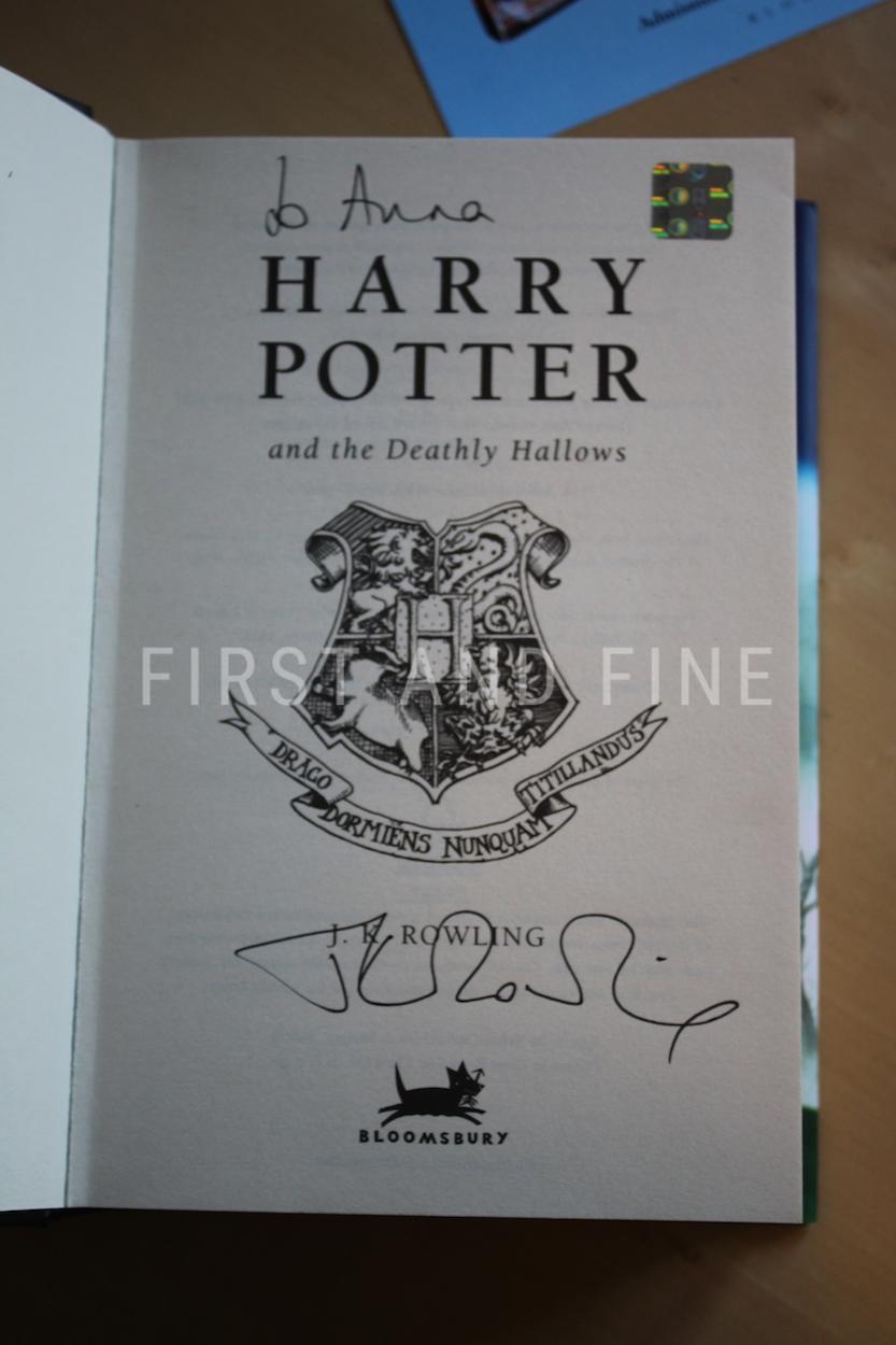 Rowling, J.K. (2007) 'Harry Potter and the Deathly Hallows', UK signed first edition with ephemera - Image 3